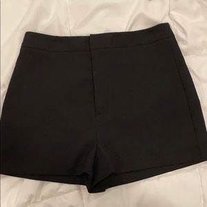 Black high waisted shorts